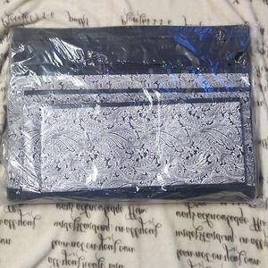 Three paisley boxes in black and white